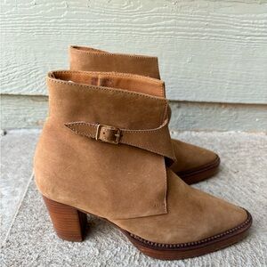 Northern Cobbler Tan Leather Boots Booties Size 36